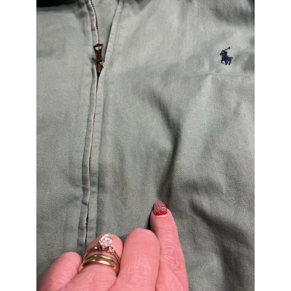 Vtg 90’s Polo Ralph Lauren Green Harrington Jacket Men’s Sz XXL - Picture 16 of 16